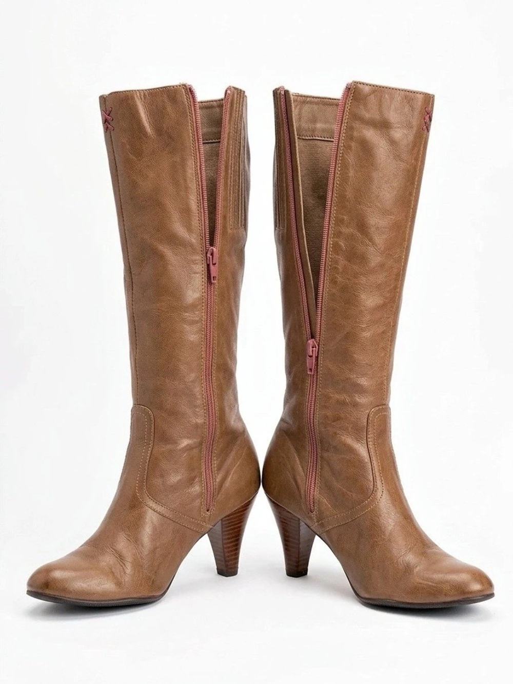 Vintage cobbies Brown Leather Knee-High Boots EU 38. Sz 8